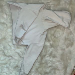 White Cropped Forever 21 Hoodie